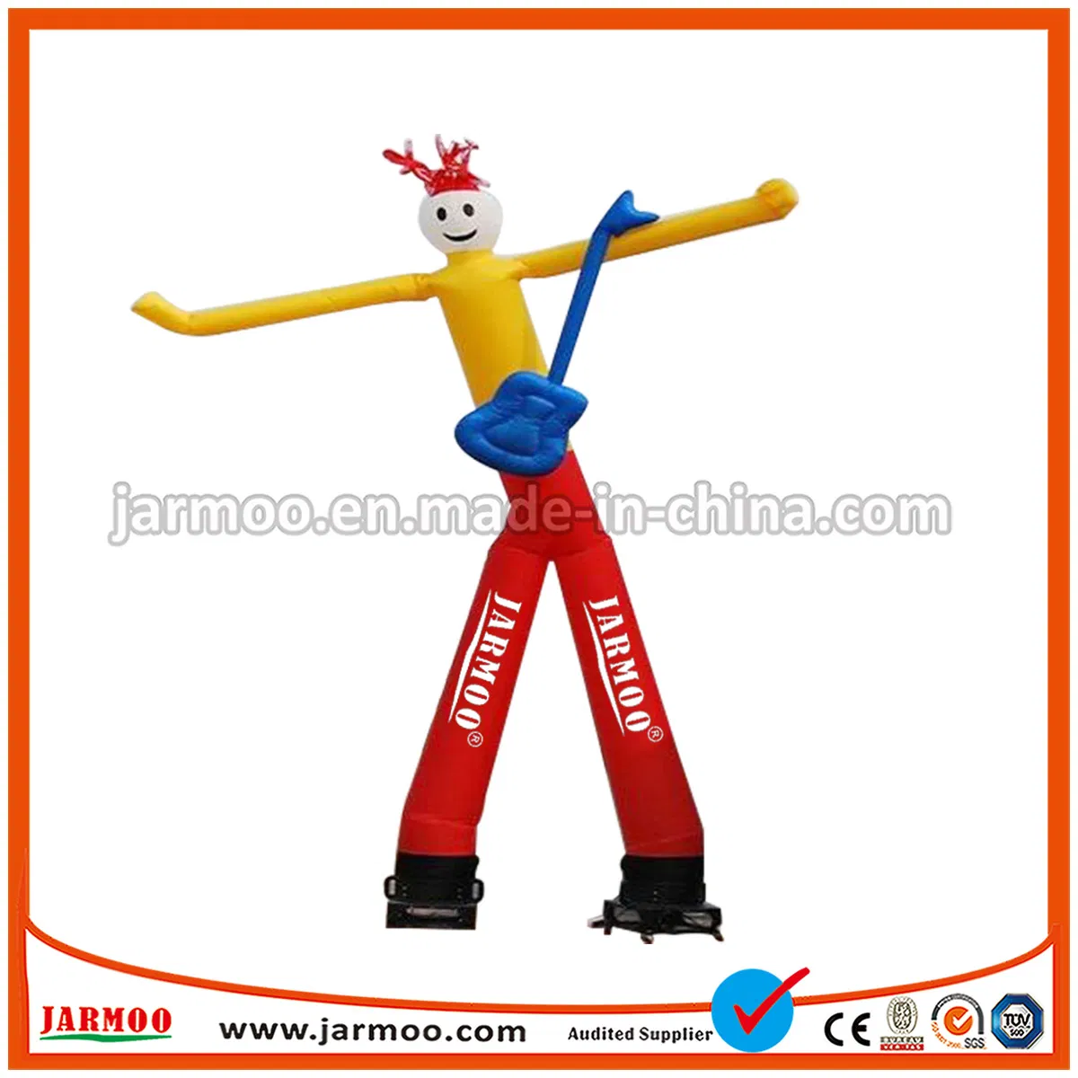 6m Tall Colorful Single Leg Inflatable Air Dancers for Advertising