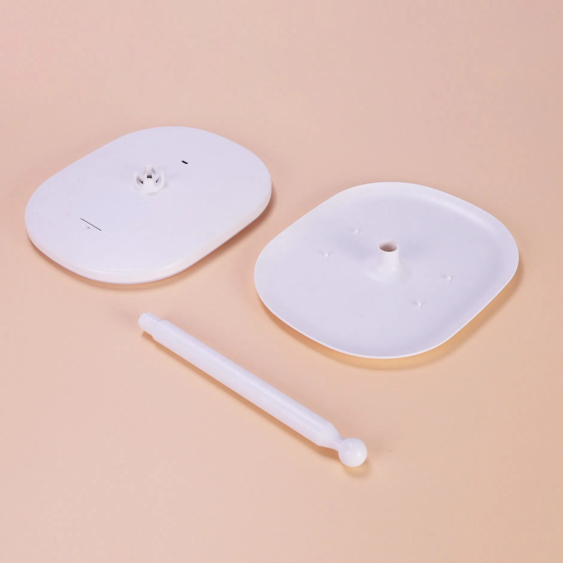 Minimalist Oval Touch-Control Rotating Rechargeable LED Desktop Mirror