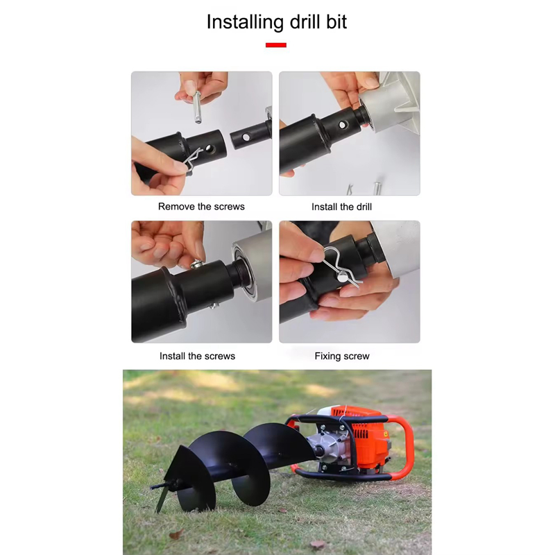 High-Performance 53cc Gasoline Ground Drill 4-Stroke Power Earth Auger