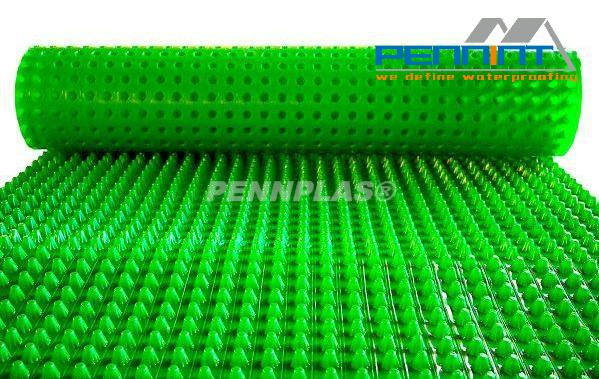 HDPE Dimple Drainage Sheets / Waterproofing in White, Black, and Green