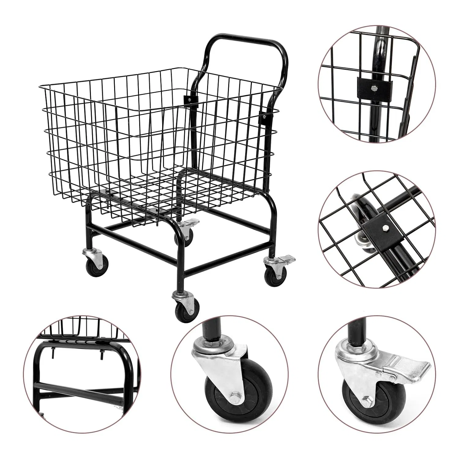 Laundry Cart Can Be Used for Shopping, Laundry Carts with Wheels