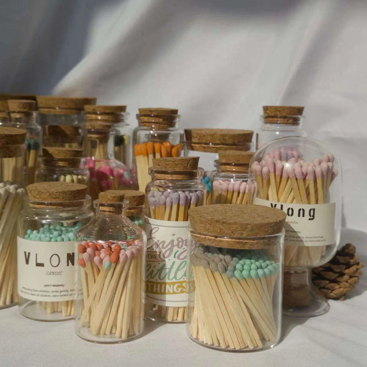 Customizable Glass Bottle Matches for Hotels and Homes