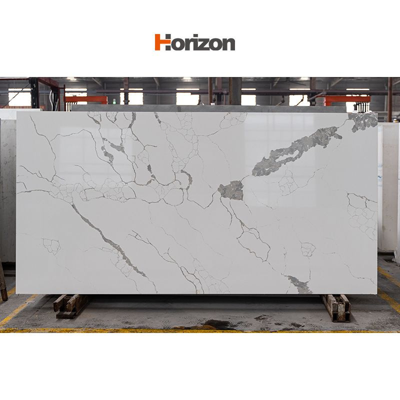 Calacatta Quartz Stone Slabs for Countertops Floor Piedra De Cuarzo Stellar 1.5/1.8/2/3cm