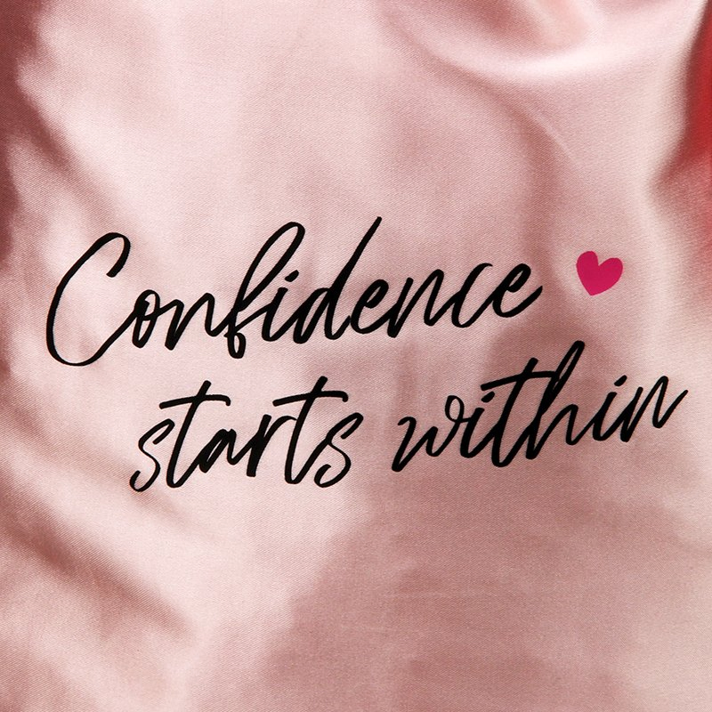 Custom Logo Shocking Pink Imitation Silk Drawstring Bags for Garment