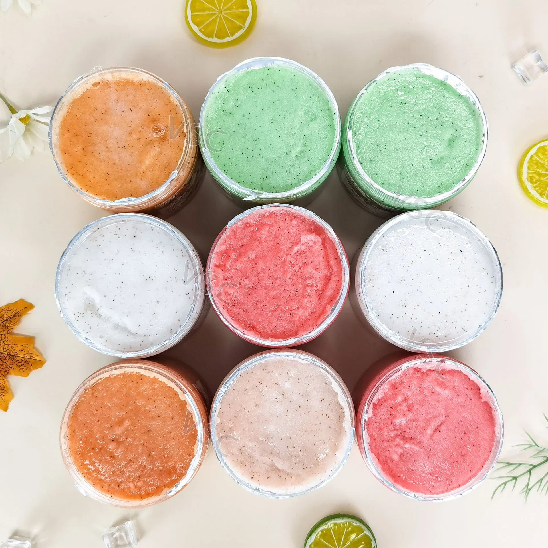 Fruit Body Scrub Long-Lasting Fragrance Deep Cleansing Exfoliation Brightening Whitening and Soft Fruit Skin Body Scrub