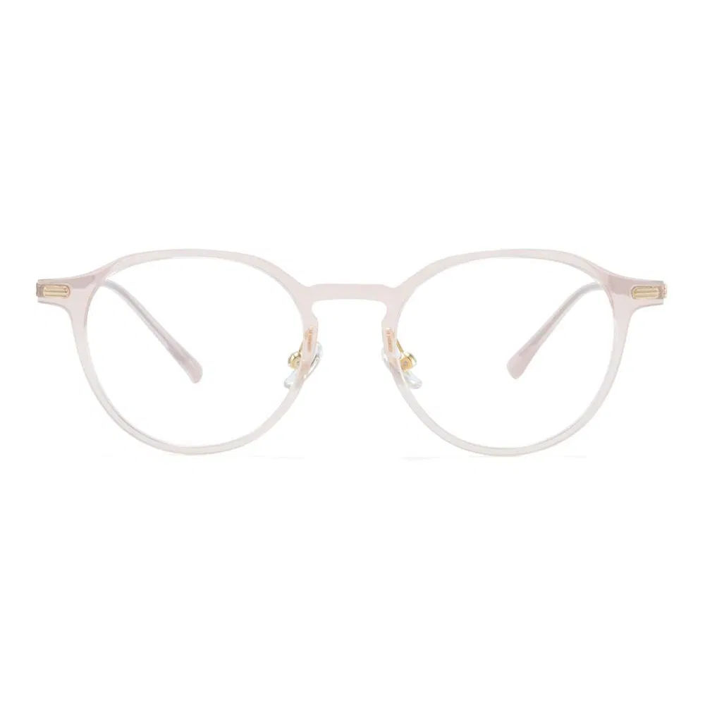2025 New Styles Kbt98796 Elegant Retro Round HD Optical Glasses with Titanium Temples