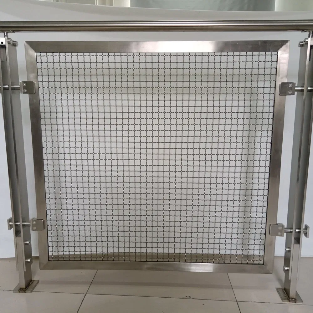 Stainless Steel Balcony Railing Wire Mesh Panel Deck Railing