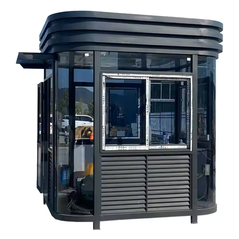 Portable Customized Prefabricated Mobile Modular Design Steel Tiny Security Guard Container Houses for Outdoor Kiosks