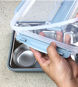 Heavybao Eco Friendly Metal Bento Container Leakproof Stainless Steel Lunch Box