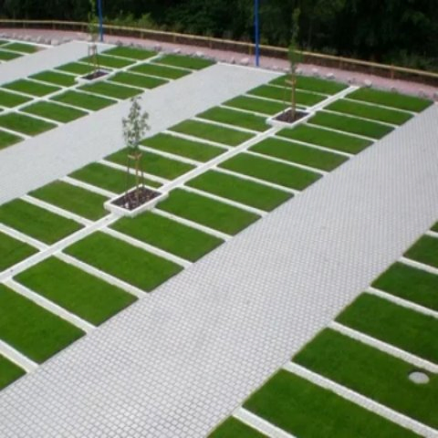 HDPE Plastic Grass Planting Grid for Fire Lane & Lawn Landscaping Inclined Board Parking Lot Fire Lane Grass Board