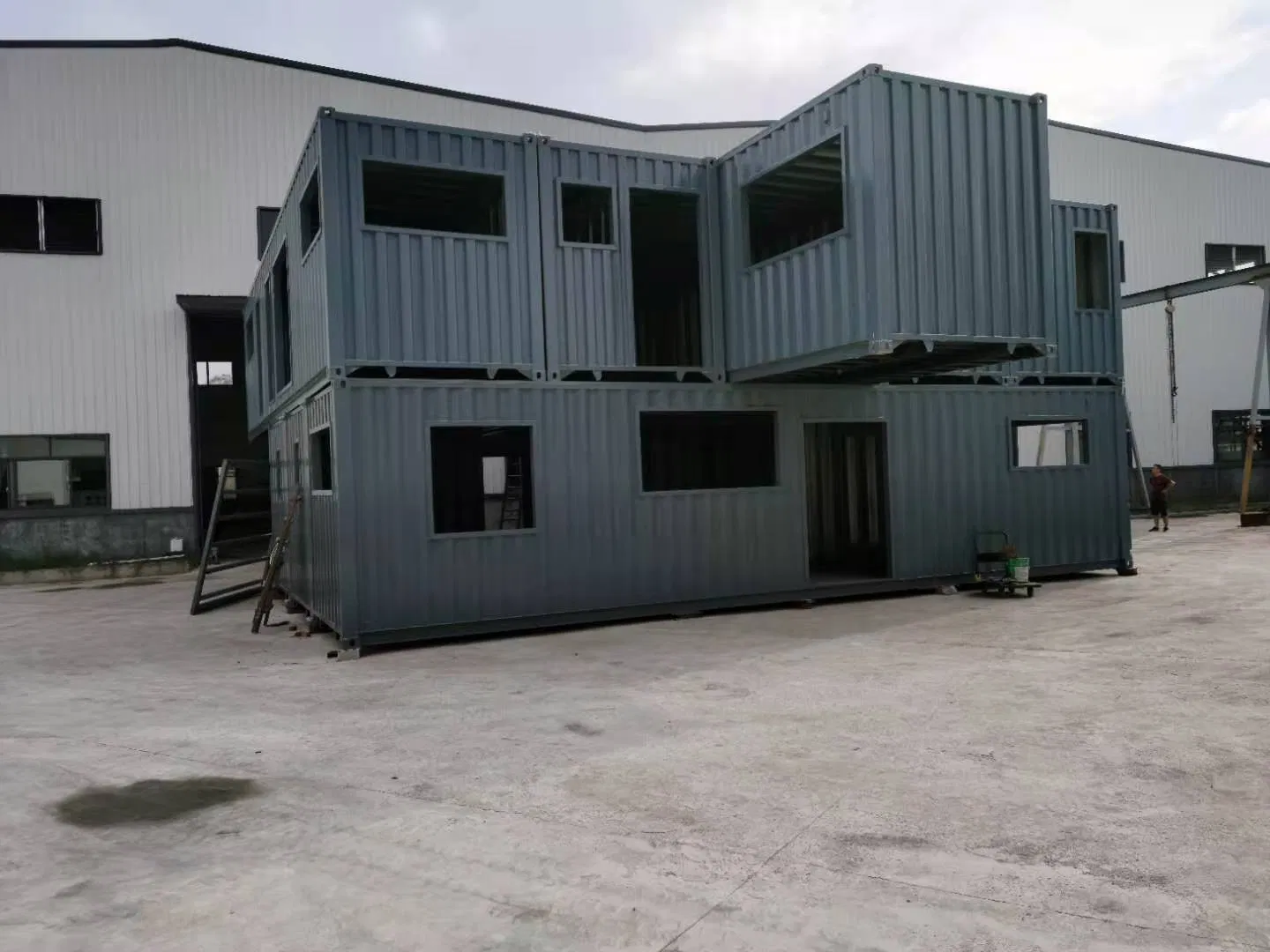 Luxury European Ready Made Living Two Storey Prefab Prefabricated Container Home House Villa