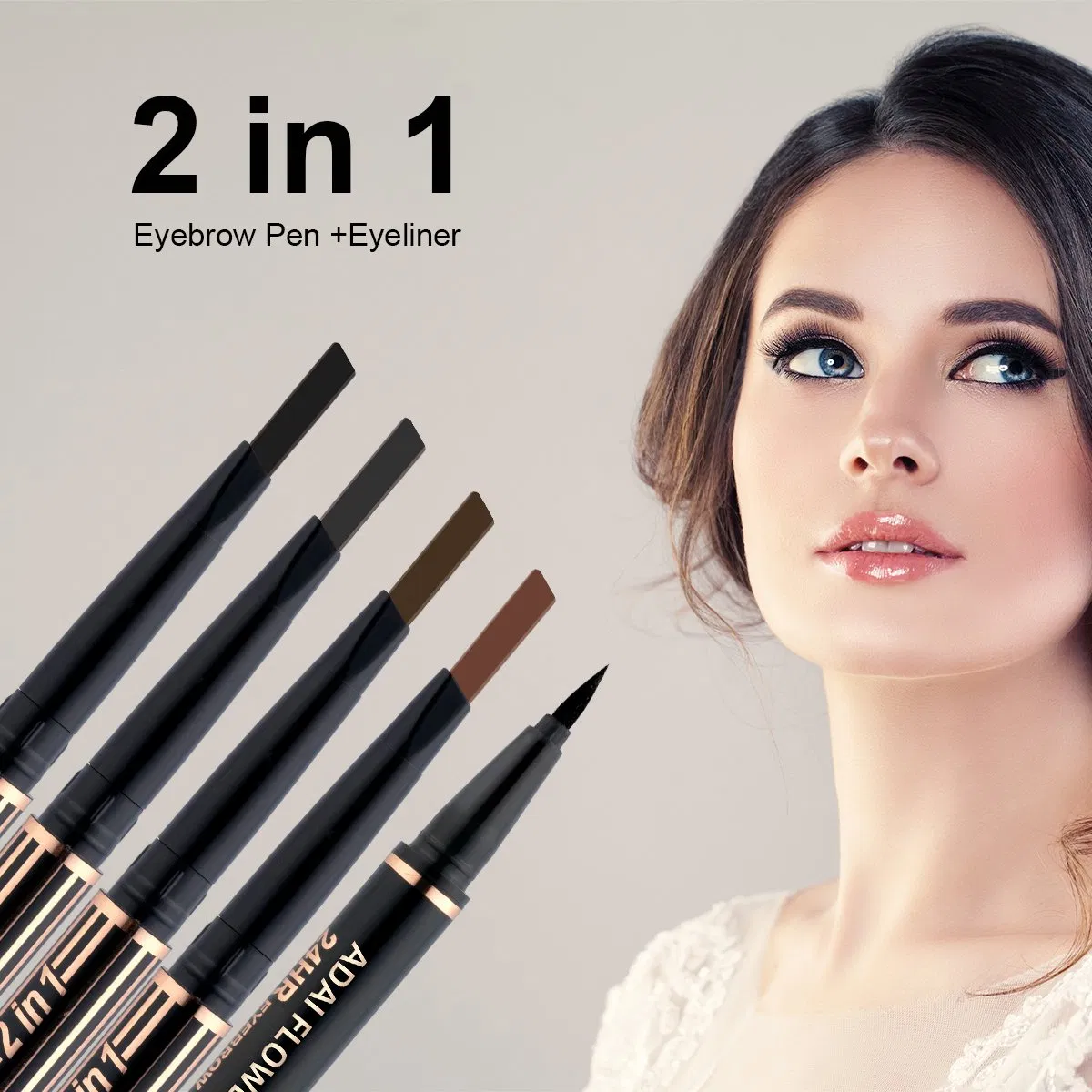 Best Waterproof Smudge Proof Long Lasting Grey Black Eyebrow Pencil Liquid Eyeliner