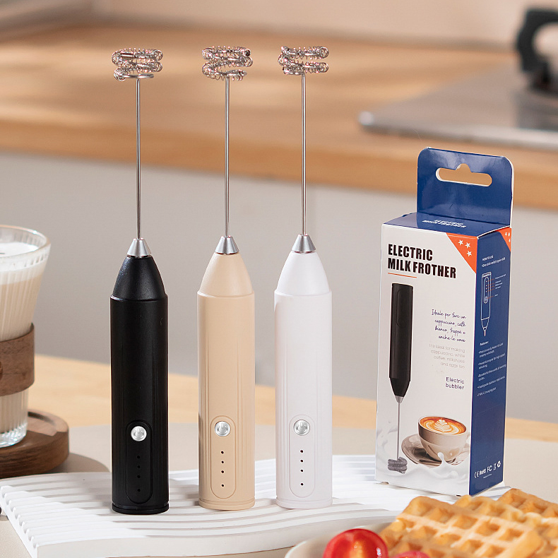 Wholesale Electric Matcha Whisk Set Batidor Espumador Electrico Handheld Froth Whisk