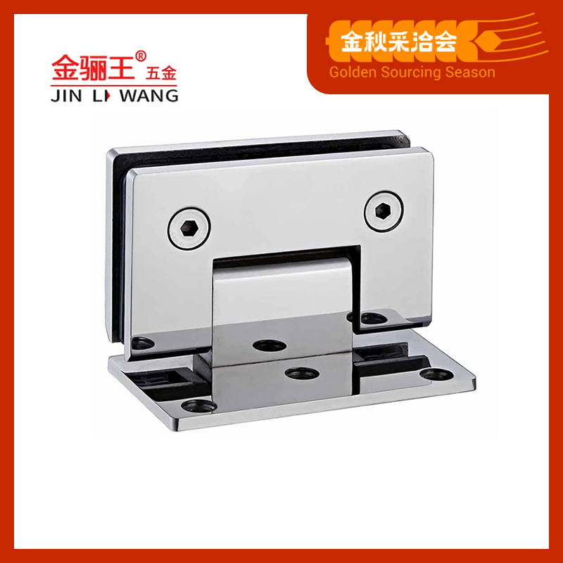 Europe North American Shower Room Bathroom Hardware Fittings Glass Door Hinges Wall to Glass 90 Degree Stainless Steel Shower Hinge OEM ODM