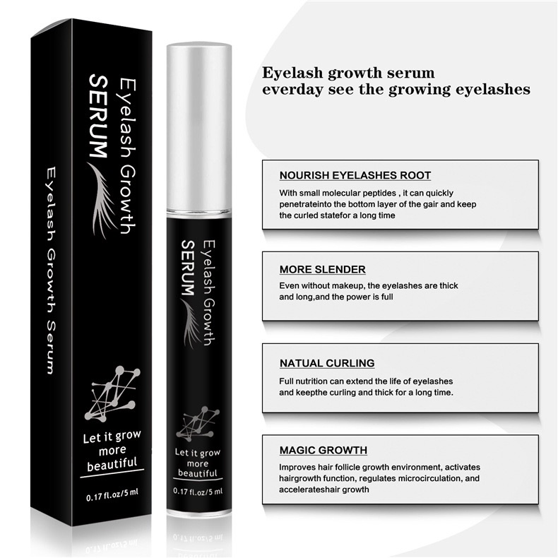 Natural Eyelash and Brow Growth Serum for Enhanced Beauty