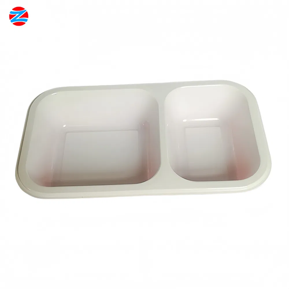 Wholesale Price for Sale Cpet Plastic Tray with 2 Compartments Oven Microwave Food Tray