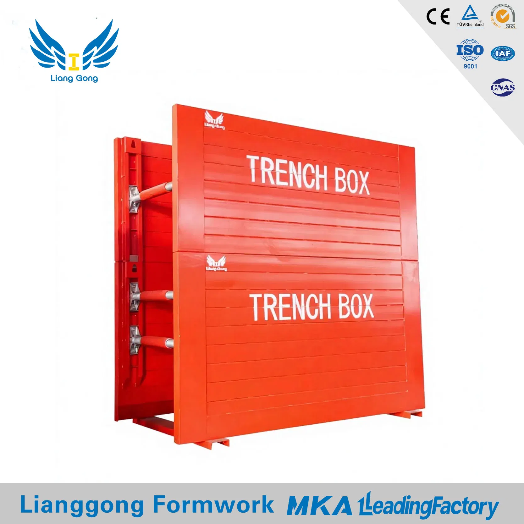 Lianggong Manufacturer Competitive Price Trench Box Trench Shoring Steel Formwork