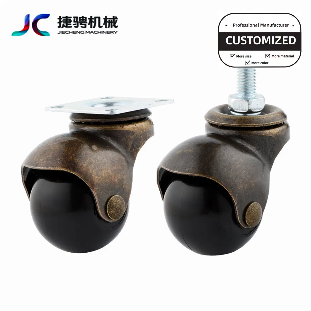 Earth Flat Bottom Ball Caster Furniture Sofa Wheel with Brake Universal Wheel