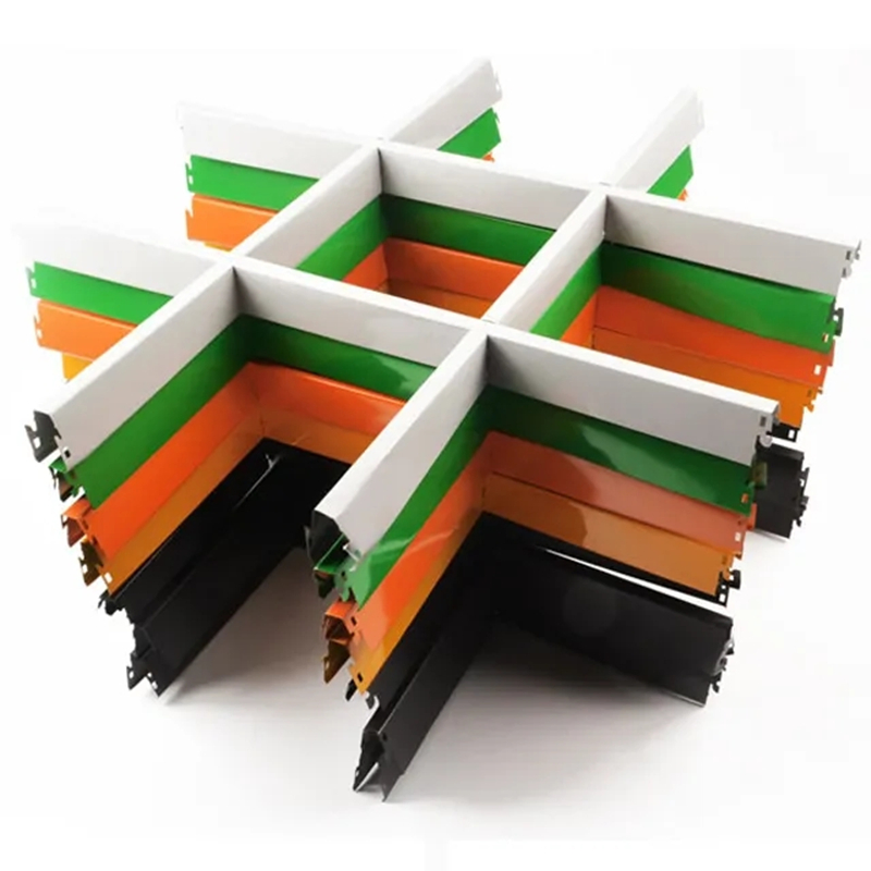 Hot Selling Aluminum Baffle for Wall Cladding Plafond Roof Decorations Grid Ceiling