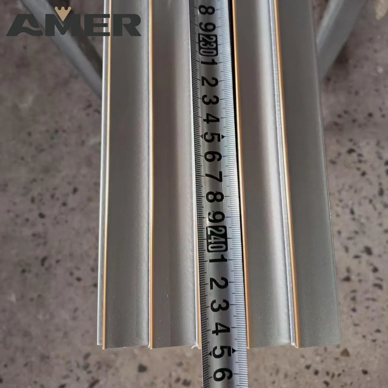 PS Wall Louver Panel Gold Line Waterproof Building Materials Plastic Wps Wall Panel Wood Paneling for Walls