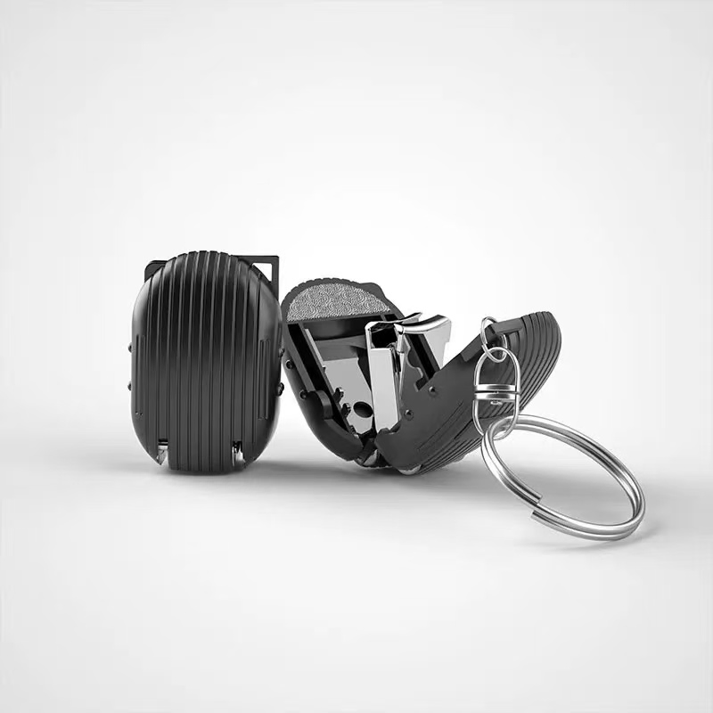 Promotional Manicure Mini Folding Nail Clipper Portable Keychain Stainless Steel Nail Scissors