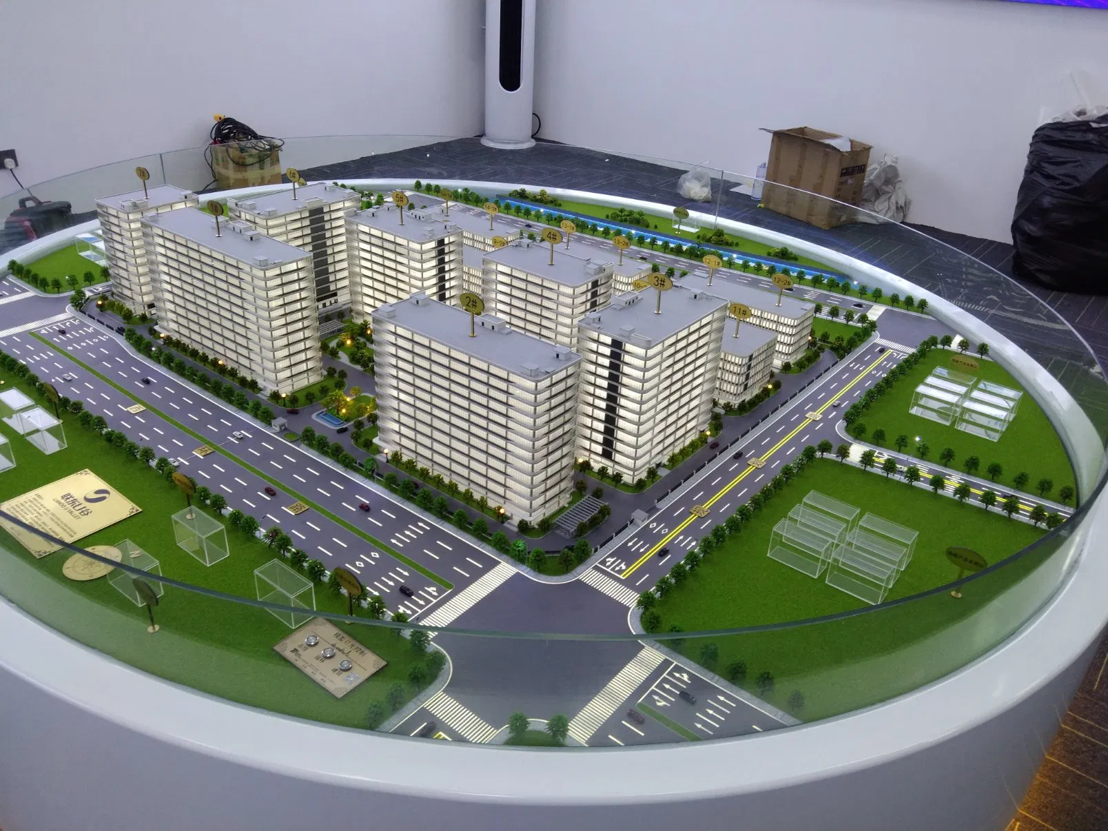 3D Customized New Ecological Planning Industrial Park Architectural Model