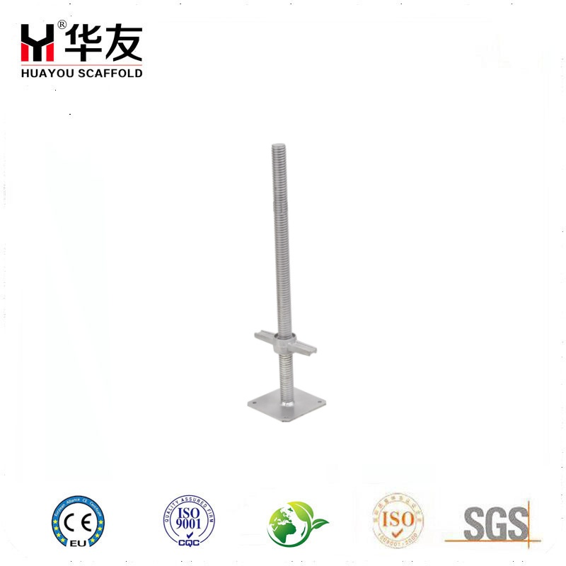 Adjustable Solid Hollow Type Scaffolding System Screw Jack Base for Sale