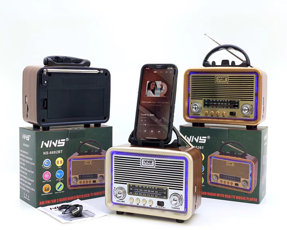 Ретро радио NS6682BT с Bluetooth, FM/SW