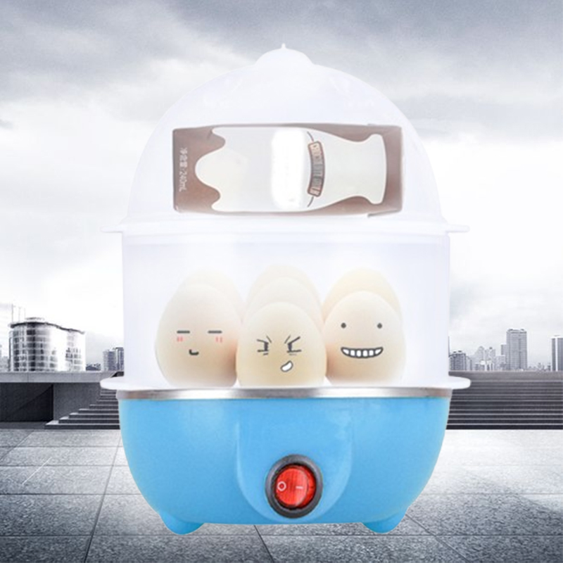 Versatile Double Layer Egg Steamer and Poacher 7-in-1 Design