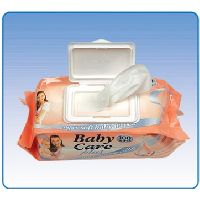 Baby Cleaning Wet Towel with Plastic Tub (BW-045)