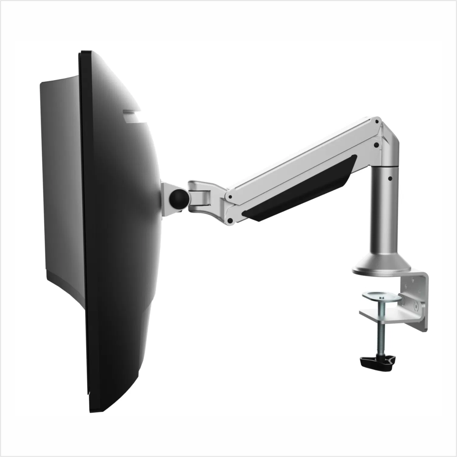 Газлифтовый кронштейн для монитора до 20 кг, алюминиевый