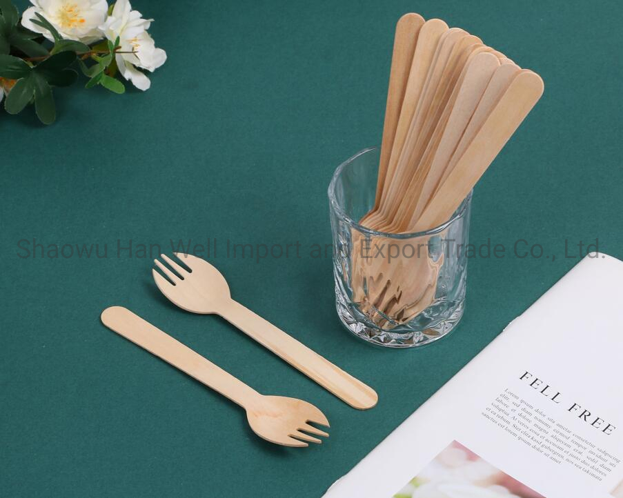 Unicolor Customized Natural Child Easy-Using Small Round Edge Fork
