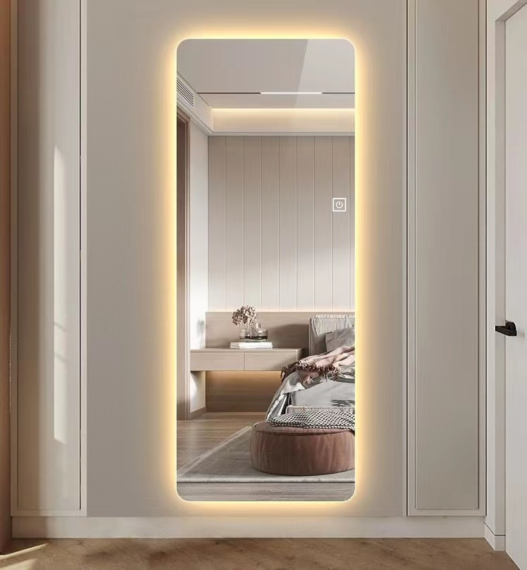 Hot-Selling Factory Direct Sales LED Full-Length Mirror Three Adjustment Lights
