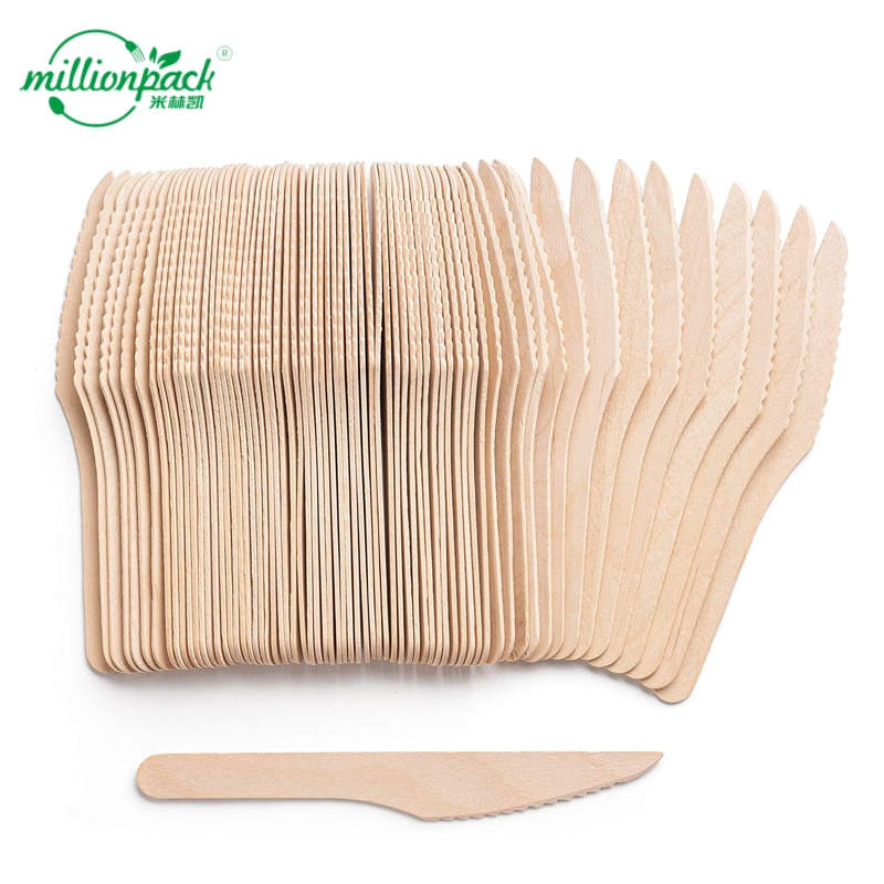 Restaurant Kraft Food Safe Paper Knife with Leakproof Coating for Hot Food