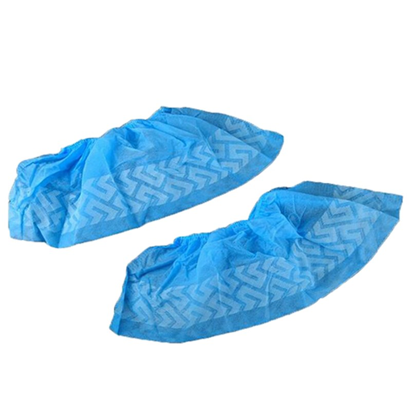 Non-Sterile Antideslizante Cubrezapato Descartables Con Blue Color 25-40GSM