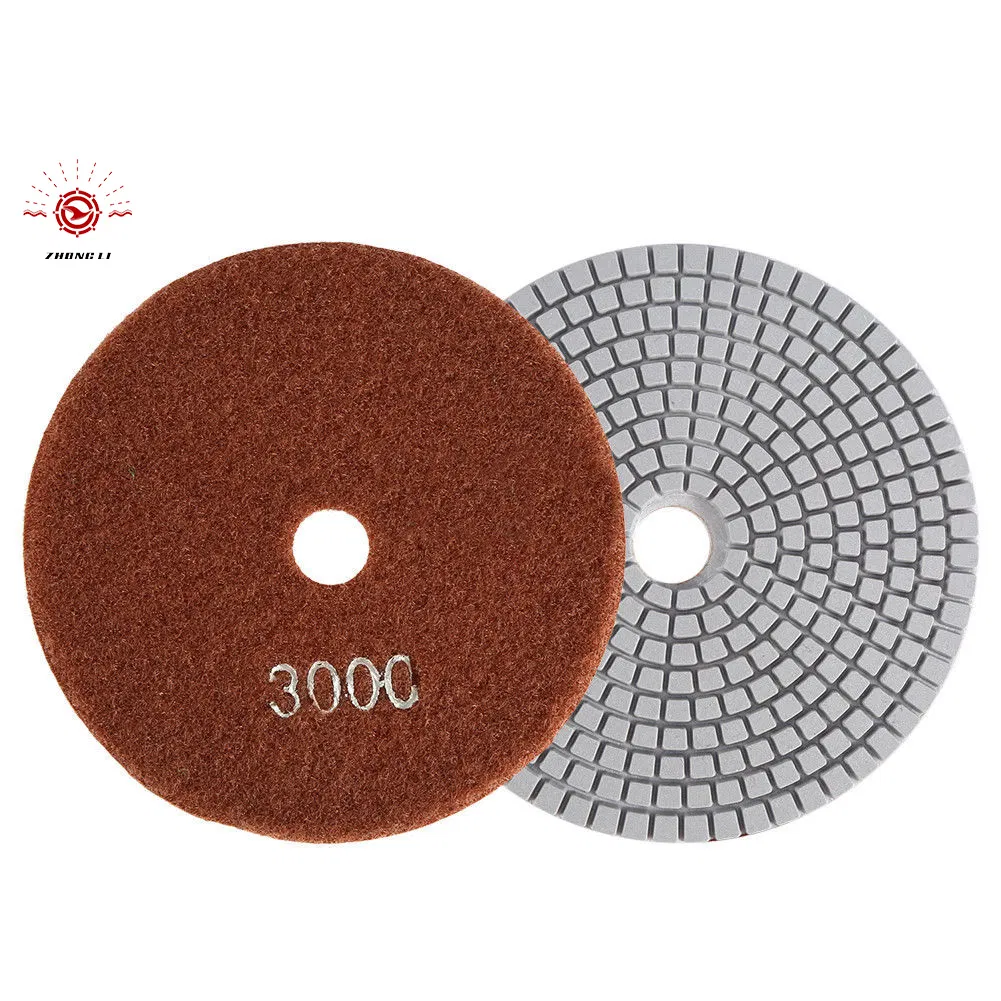Diamond Wet Resin Flexible Polishing Pad for Granite Marble Concrete