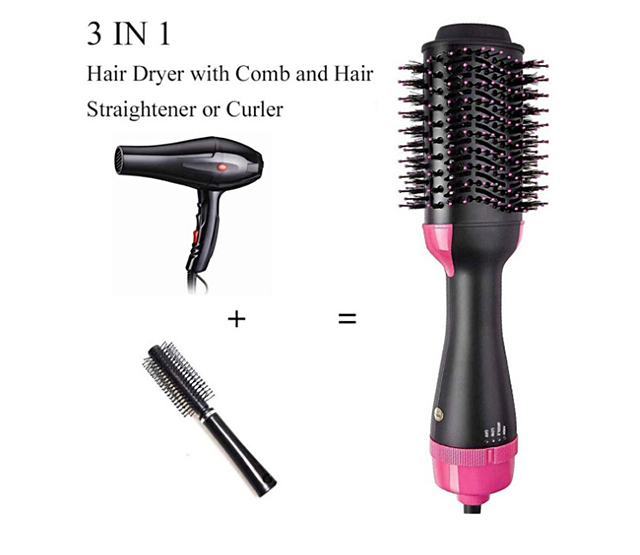 Negative Ion Hair Straightener Straight Hair Comb Automatic Hair Curler Curling Stick Multi-Function Infrared Hot Air Comb