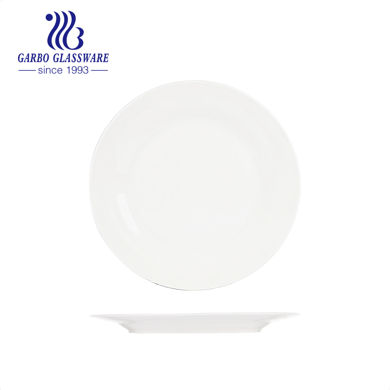 Ceramic Square Special Dinner Dish Clear Porcelain Plate Dinnerware Dishes White Color Porcelain Dinner Plate for Hotel
