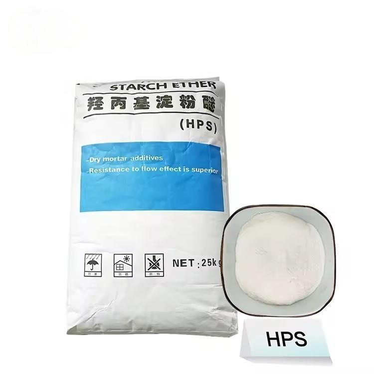 Construction Grade Hydroxypropyl Starch Ether HPS Powder for Cement Mortar Wall Putty Tile Adhesive