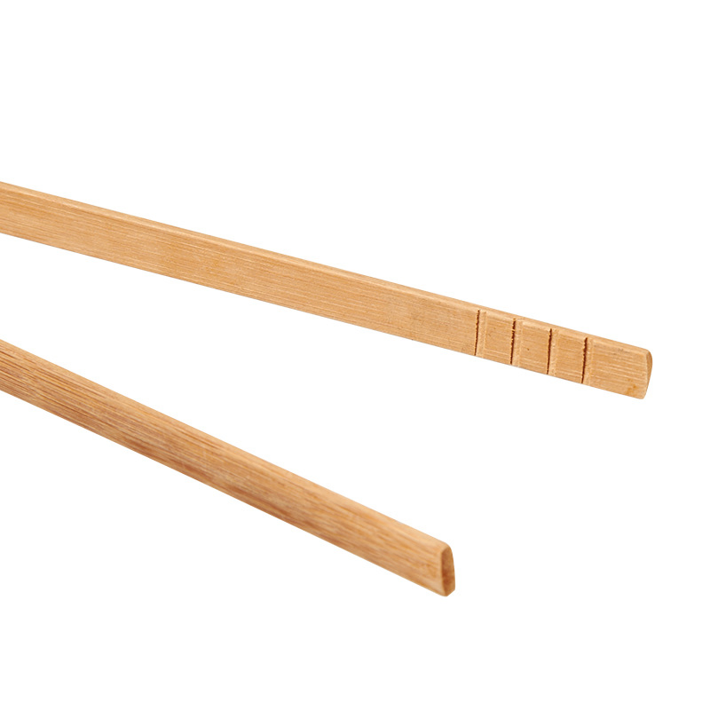 Food Grade Bamboo Wood Food Tong for Salad Bread Kitchen Tongs