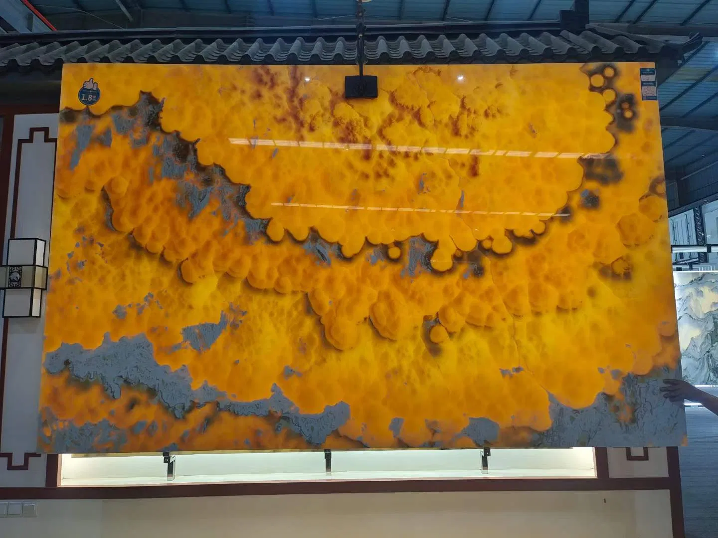 2024 Yellow Onyx Stone for Interior Nice Pattern