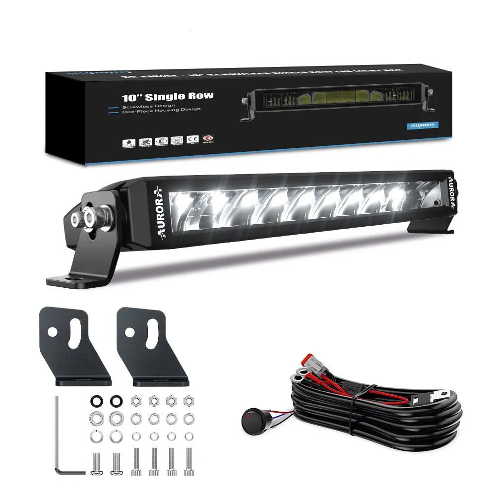 Dual Color RGB Single Row LED Light Bar for ATV UTV Truck