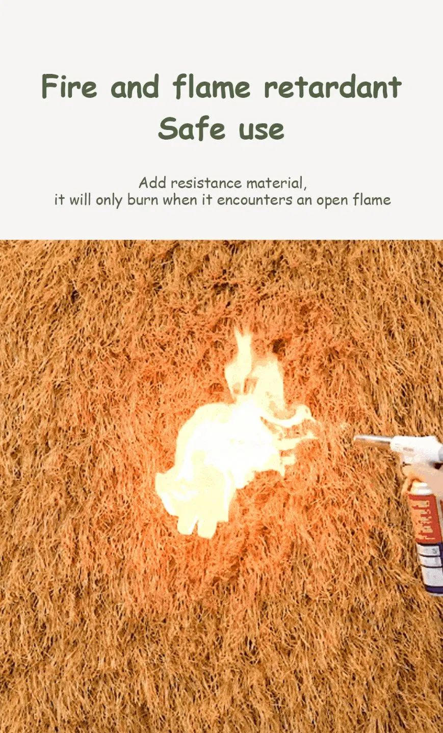 Environment-Friendly Carpet-Style Simulated Thatch with Long Straw Silk