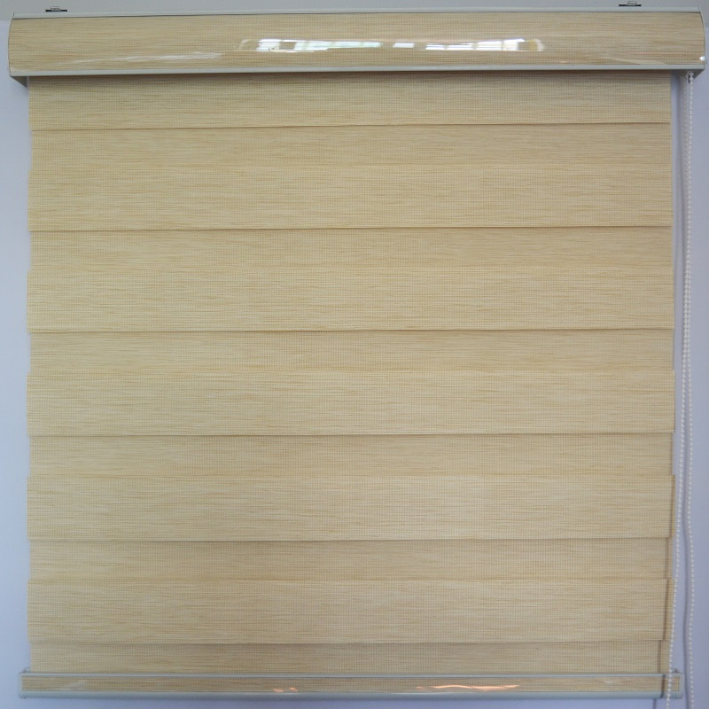 Jute Fabric Curtain Day and Night Double Layer Zebra Blinds Roller Shades Linen