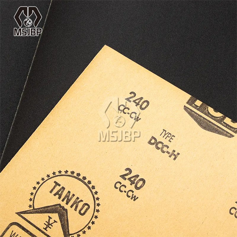 Водостойкая наждачная бумага Tanko Tob Black Silicon Carbide