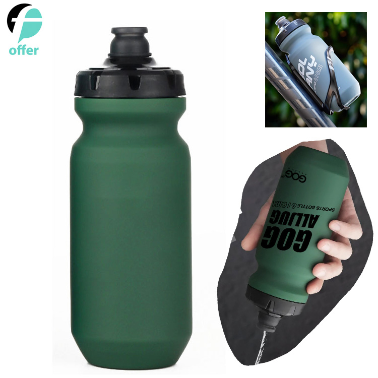 Premium Squeeze Cycling Water Bottle with Dust Cap