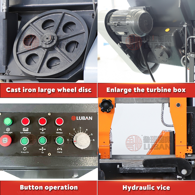 Станок ленточнопильный горизонтальный полуавтоматический GB4260 H