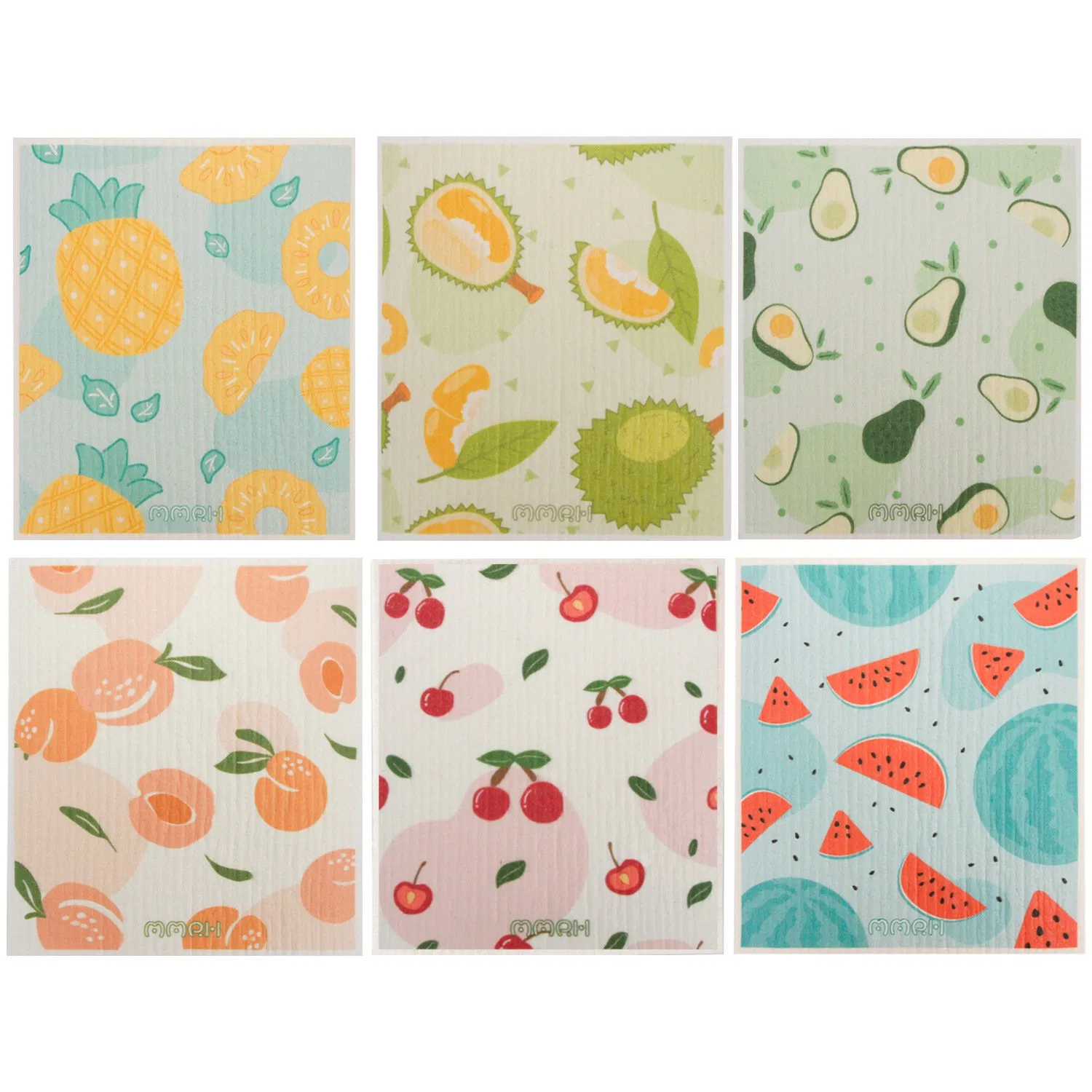 Eco-Friendly Reusable Cellulose Cotton Dish Sponge Cloth Swedish Dish Cloth Tea Towels