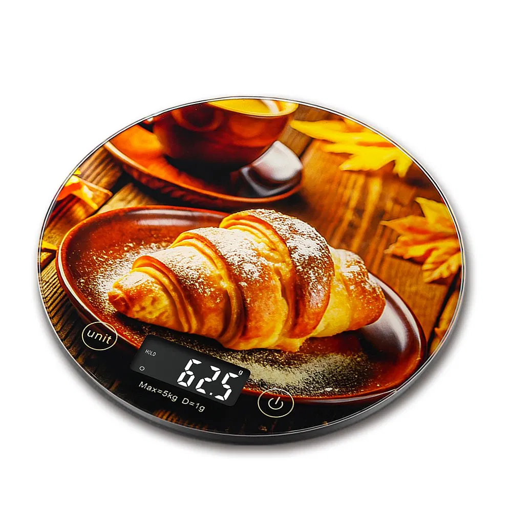 Hot Selling 5kg Bread Making Household Round Fashion Pattern Hanging Scale