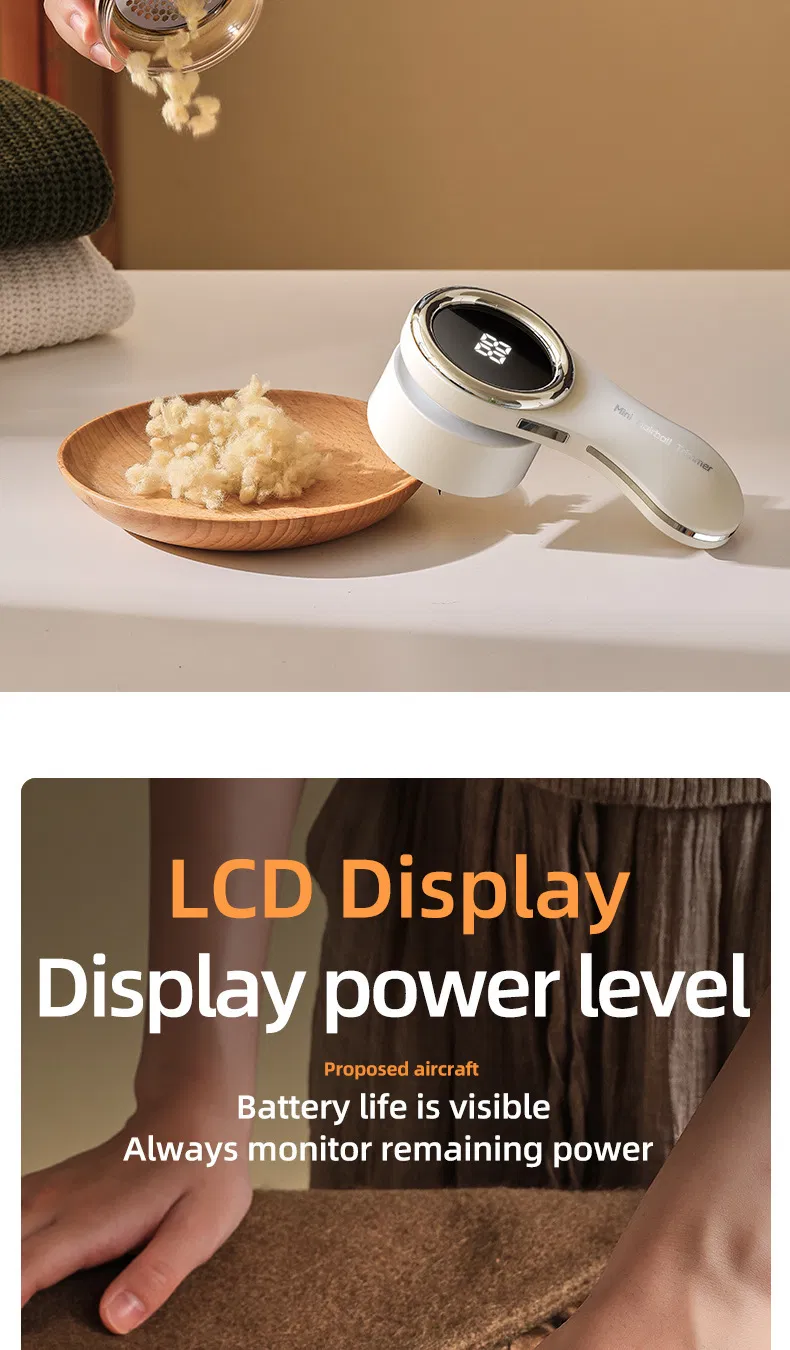 The New Smart Digital Display Pilling Trimmer Can Remove Pilling From Household Clothes Lint Trimmer